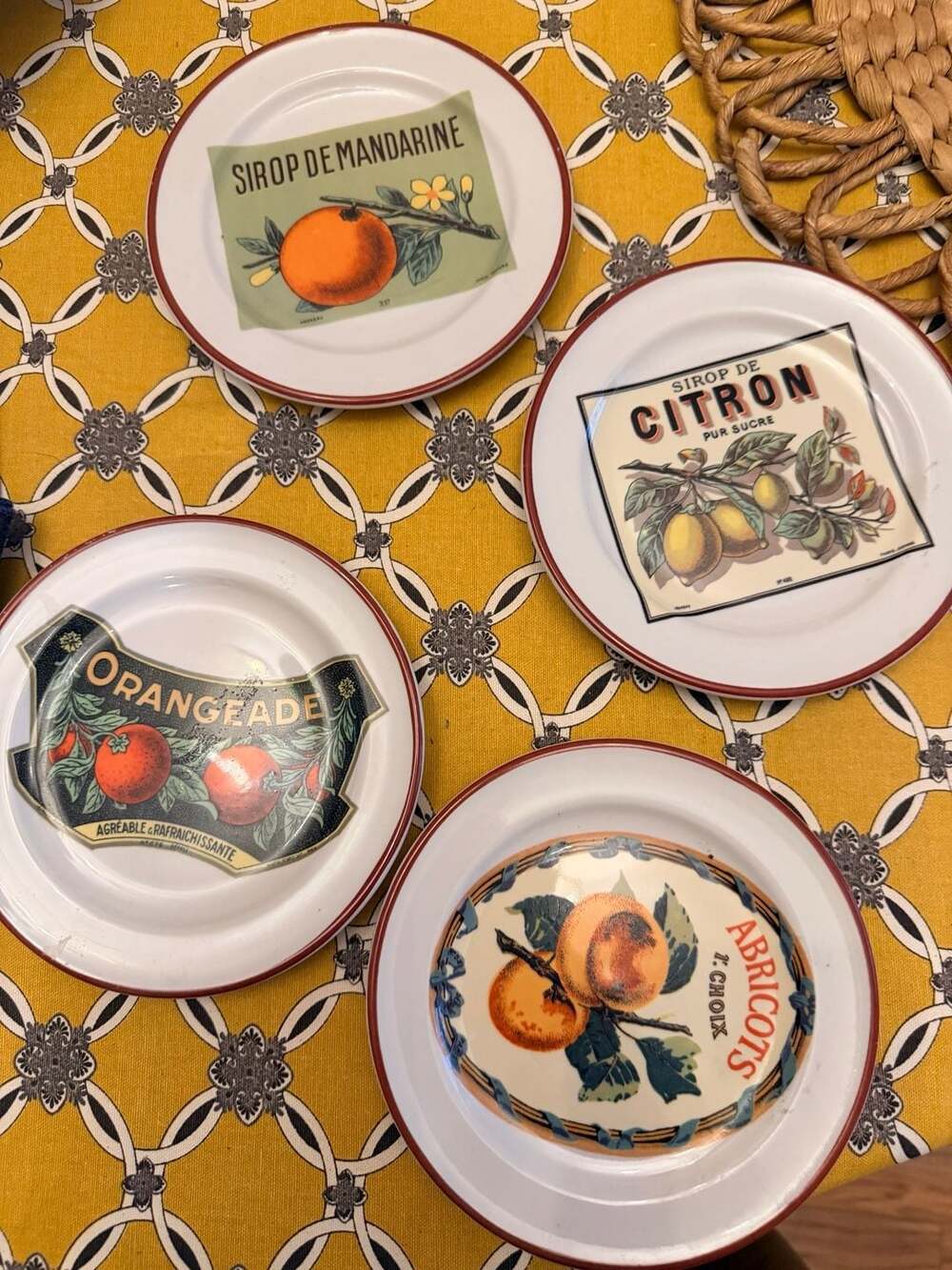 Williams-Sonoma Rosanna Harvest Market Appetizer Plates Set of 4